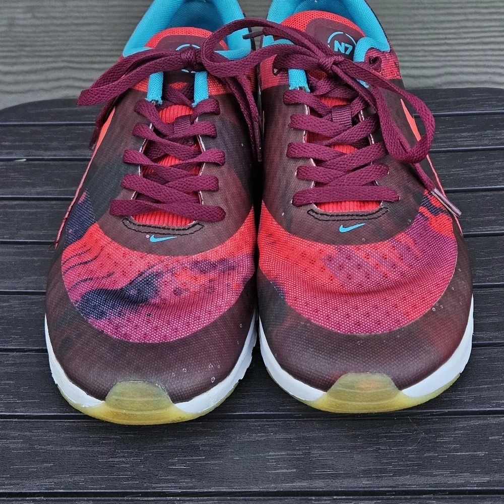 Nike Air Max Thea Print N7 Running Shoes Deep Garnet Red Sneakers Womens Size 9
